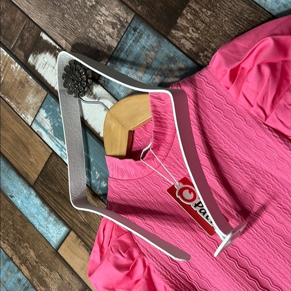 PatPat Pink Long Sleeve Dress with Puff Shoulders - Picture 9 of 16